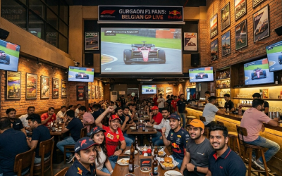 F1 Grand Prix Screening at MOTOGARH cafe